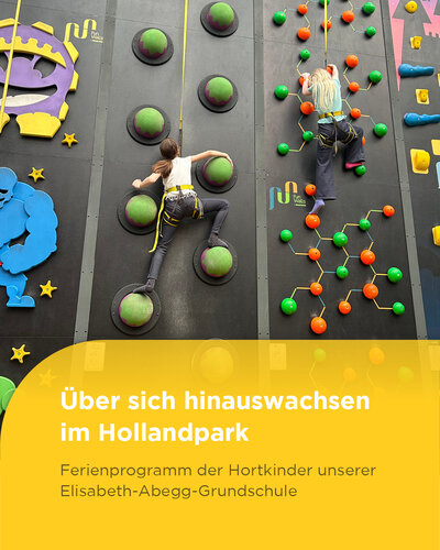 Die Hortkinder unserer Elisabeth-Abegg-Grundschule hatten ein abwechslungsreiches und spannendes Ferienprogramm. Hoch...